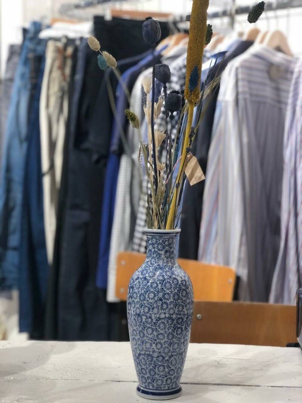 Delft blauwe vaas inspired