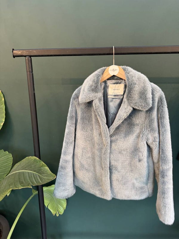 Sissy Boy, licht blauw  faux fur jas