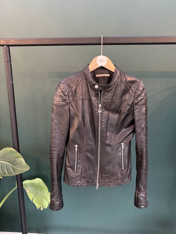 Vintage leren jasje van Fornarina