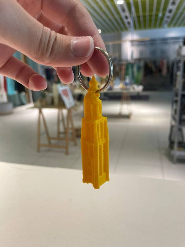 Sleutelhanger Onze Lieve Vrouwentoren - Geel