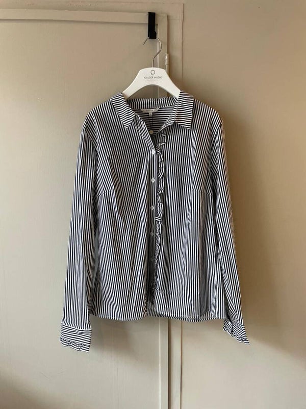 Sandwich blouse met strepen maat 42 nieuw met prijskaartje