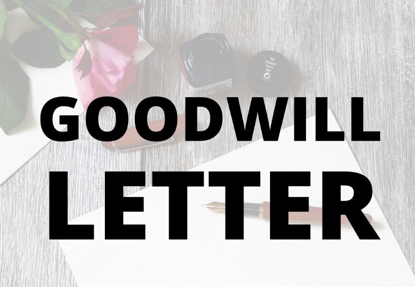 Goodwill Letter