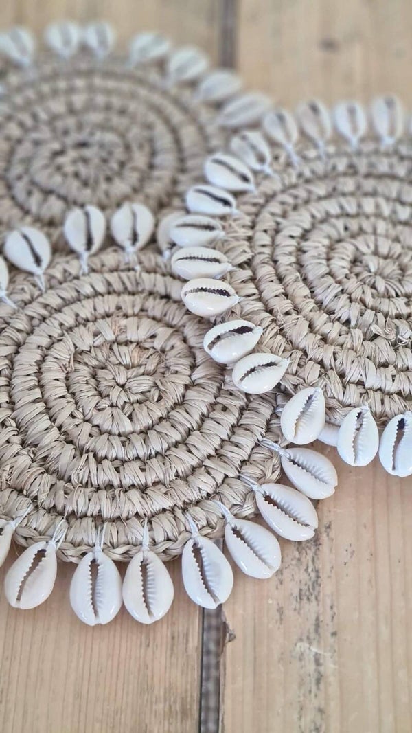 Onderzetter sisal schelp
