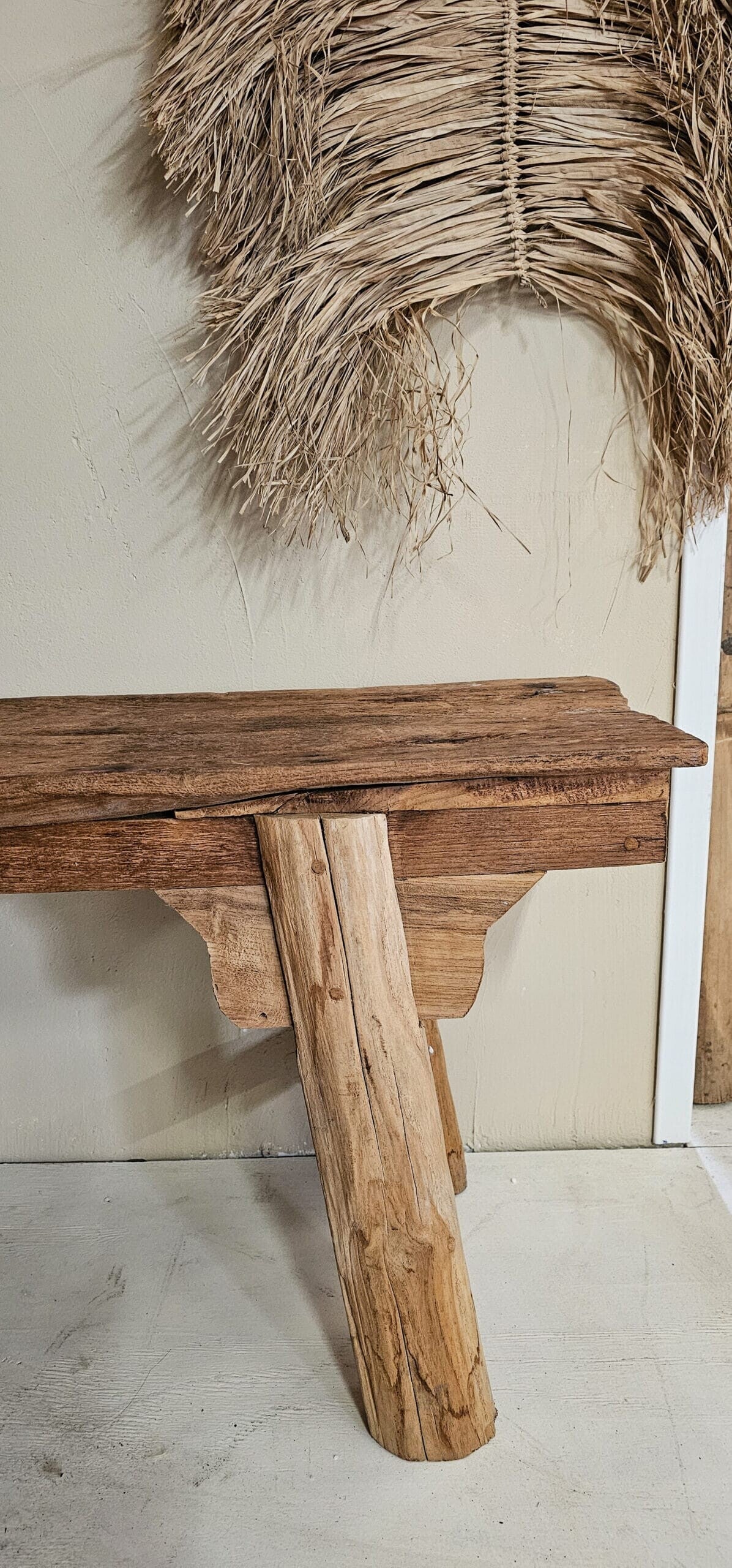 Oud houten bankje model 1