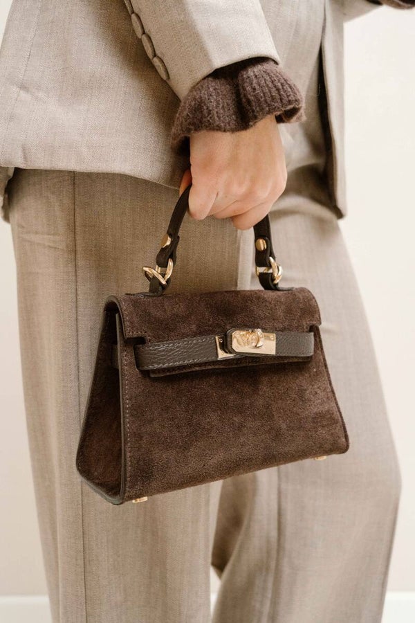Tas Suede Bruin