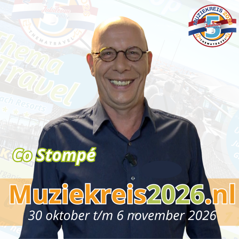 Dart Clinic met Co Stompe Line-Up Muziekreis 2026 Long Beach Resort de Jubileum Editie
