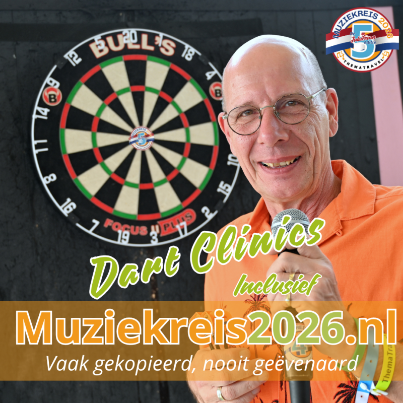 Altijd al tegen een (ex) wereldkampioen willen darten/ Dan is dit je kans!