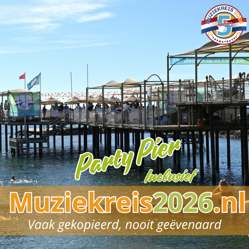 Pier party's vindt je alleen bij dé Muziekreis 2.0 van ThemaTravel naar Long Beach Resort