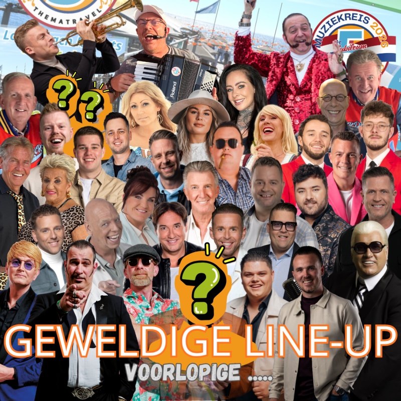 Line up voor de Thema Travel Muziekreis 2026 Long Beach Turkije