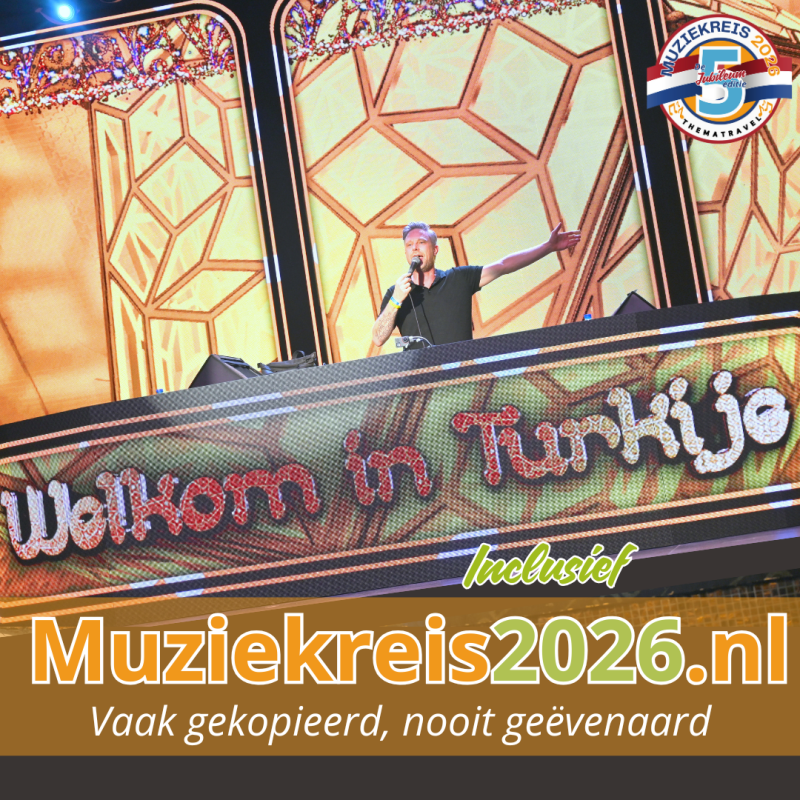 Een spetterend welkomsfeest voor alle gasten van dé Muziekreis 2026 naar Long Beach resort
