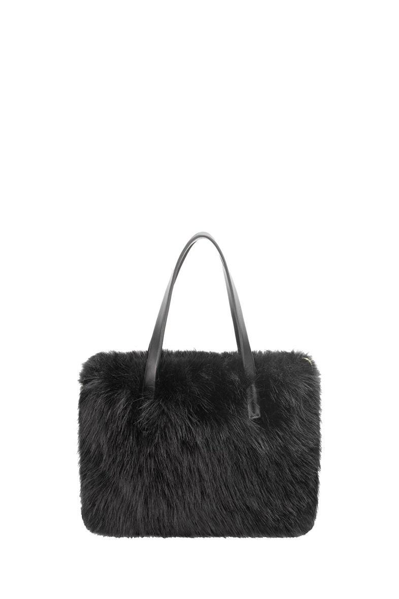 Sac à main en fausse fourrure - David Jones