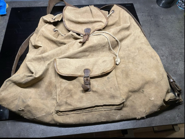 WW2 Civilian rucksack from market garden suppositly used by the "Hitlerjugend" (SOLD)
