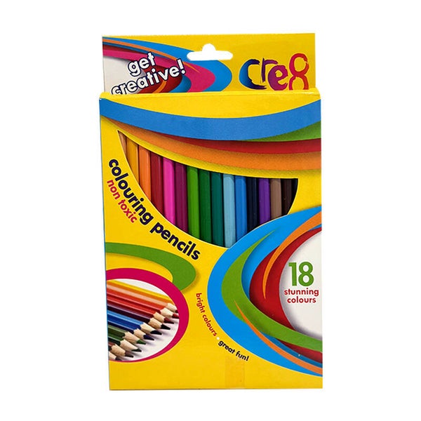 Colouring Pencils Easy Erase Colouring Pencils - 18 Colours