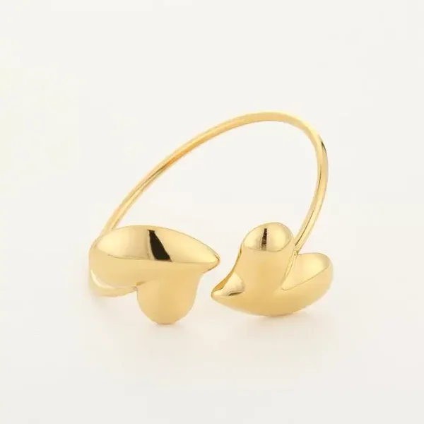 Bangle armband big hearts GOLD
