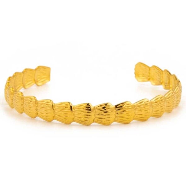 Bangle armband sea shells GOLD
