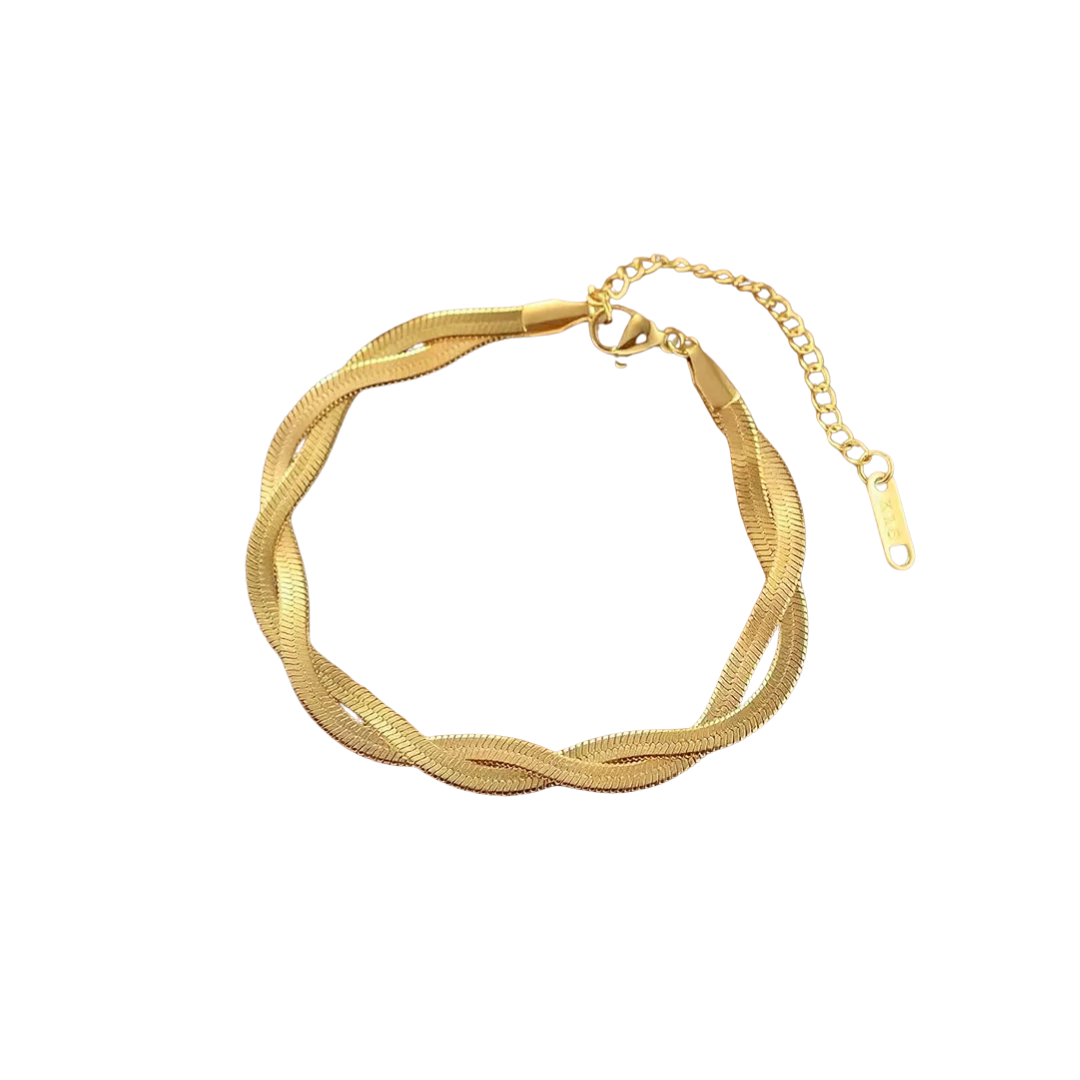 Armbandje Twisted Snakey GOLD
