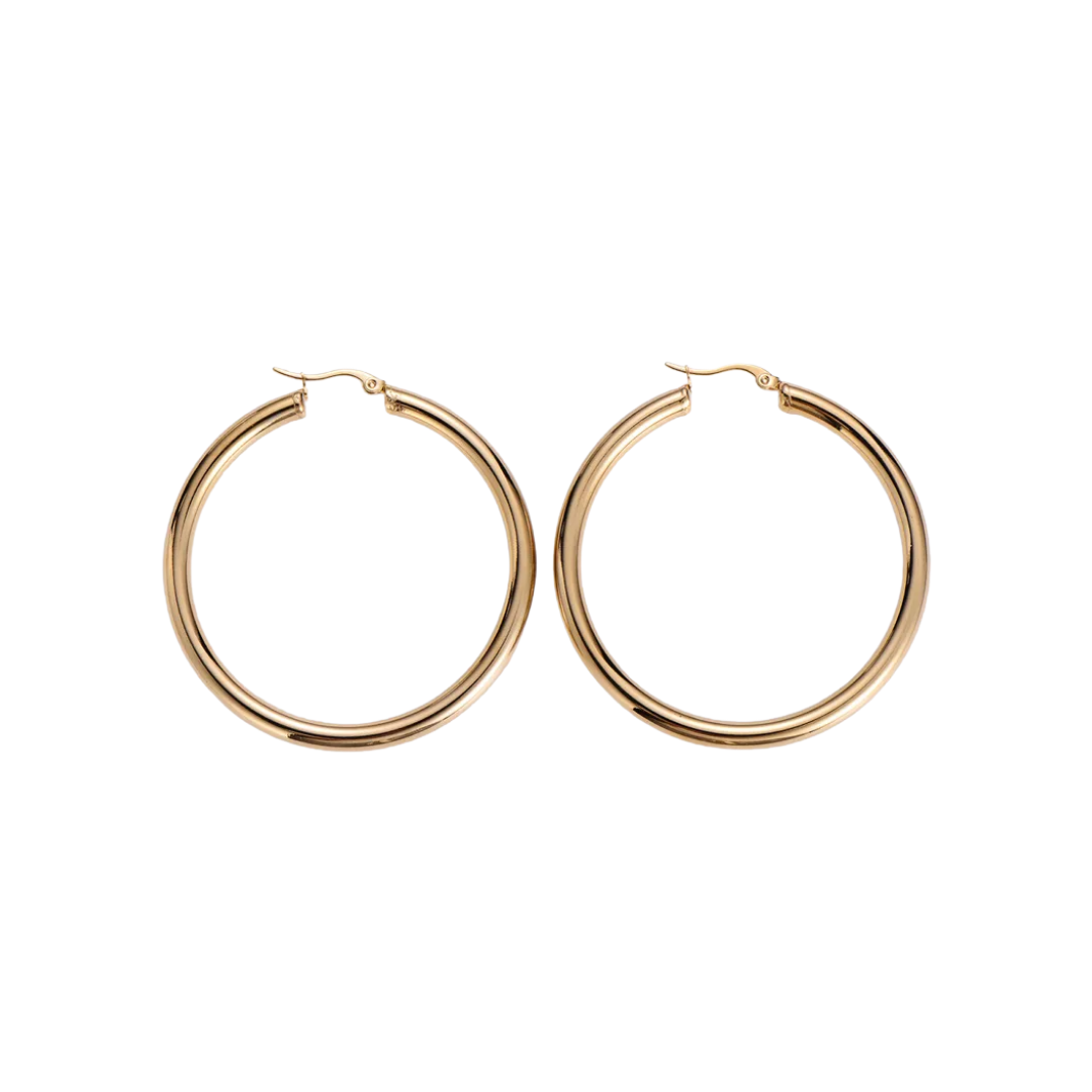 Oorbellen Baddie big GOLD