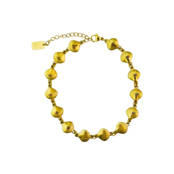 Enkelbandje shells GOLD