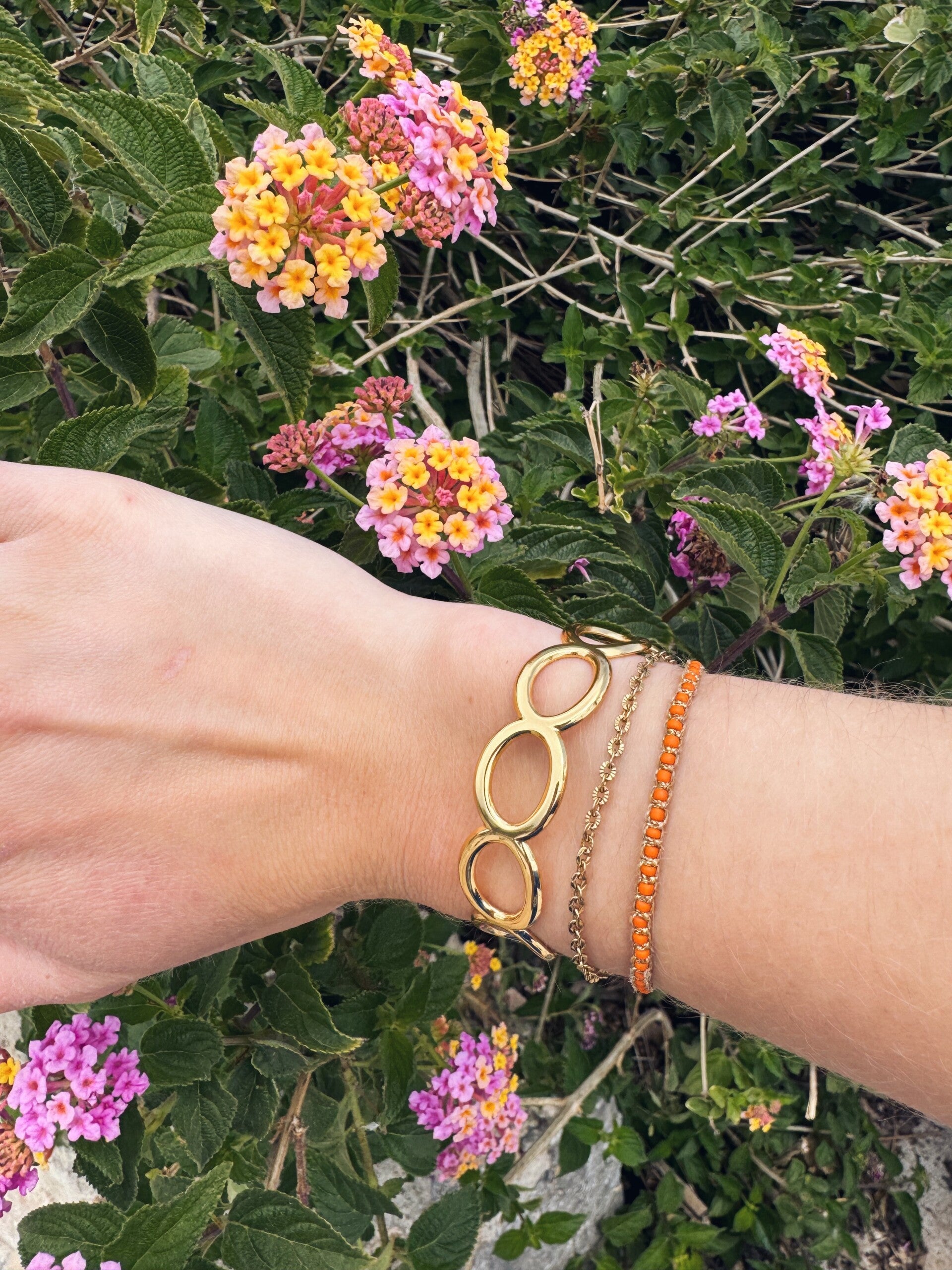Bangle armband BIG Rounds GOLD