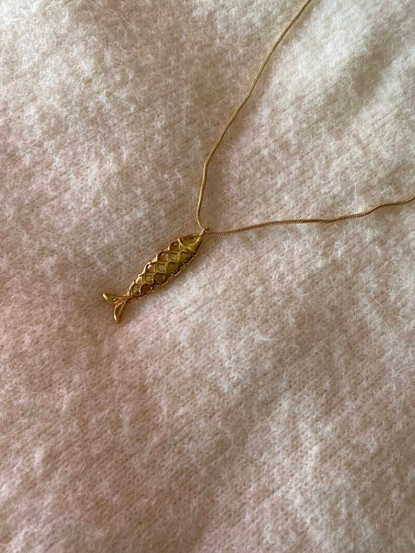 Ketting long fish GOLD