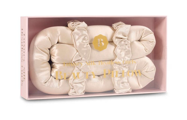 Beauty Pillow Luxury Silk Heatless Curls Champagne