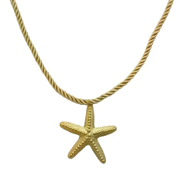 Ketting rope sea star statement GOLD