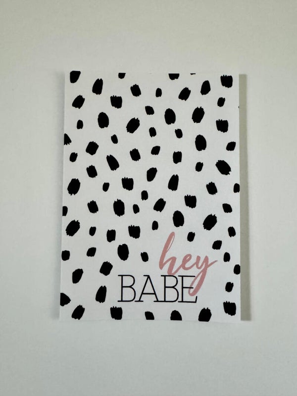 Kaartje hey BABE