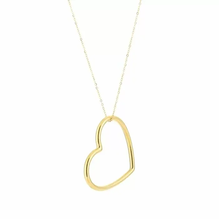 Ketting big heart GOLD
