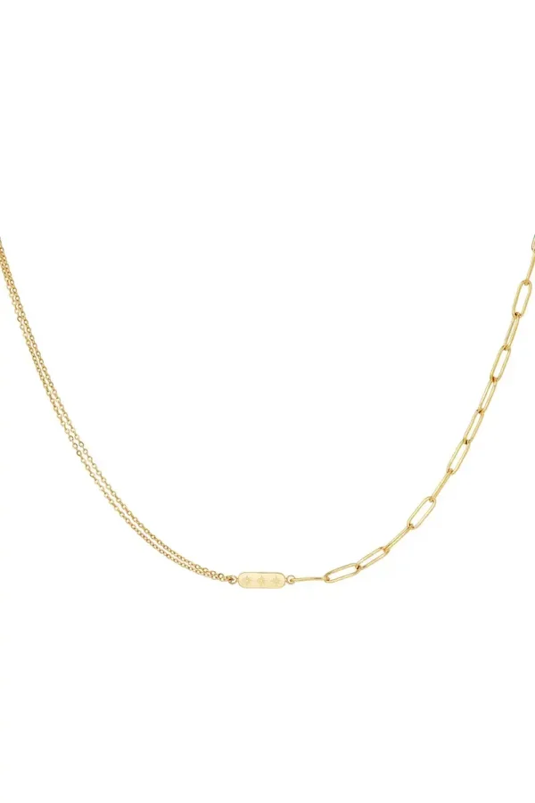 Ketting double chain sun GOLD
