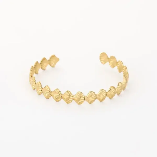 Bangle armband little shells GOLD