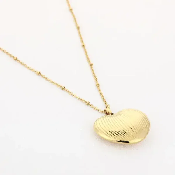 Ketting long heart GOLD