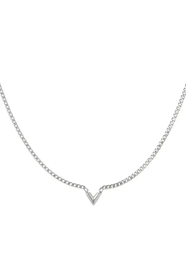 Ketting V-vorm SILVER
