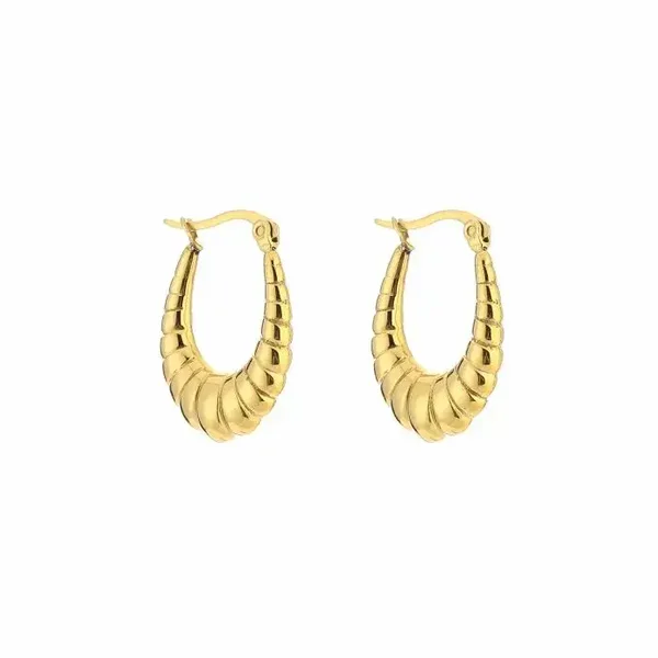 Oorbellen croissant GOLD