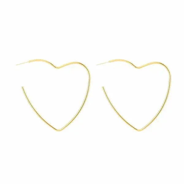 Oorbellen heart hoops GOLD and SILVER