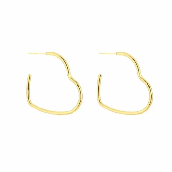 Oorbellen thin hearts GOLD