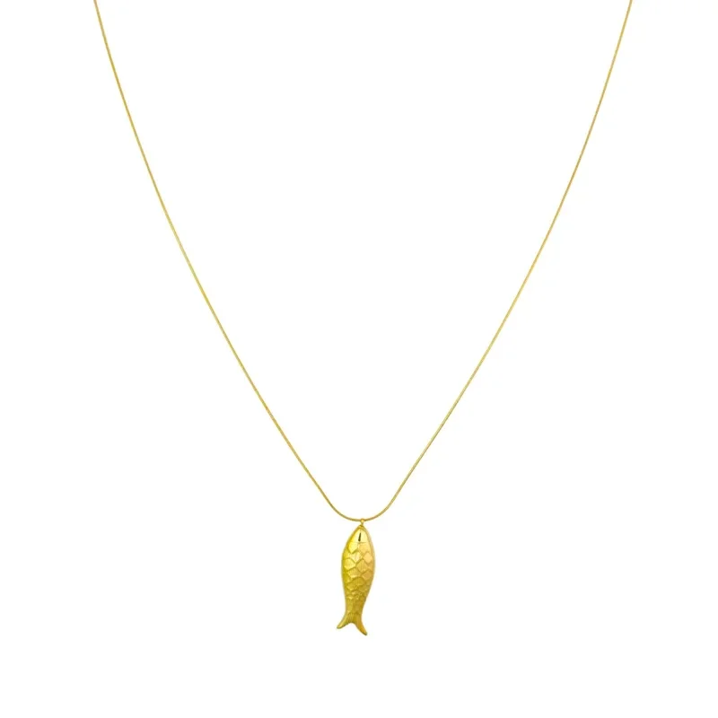 Ketting long fish GOLD