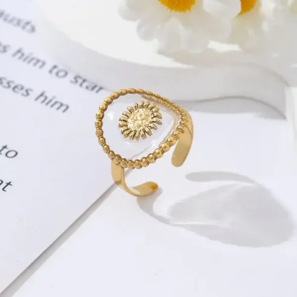 Ring open Flower GOLD