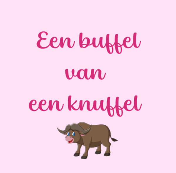 Buffel van een knuffel