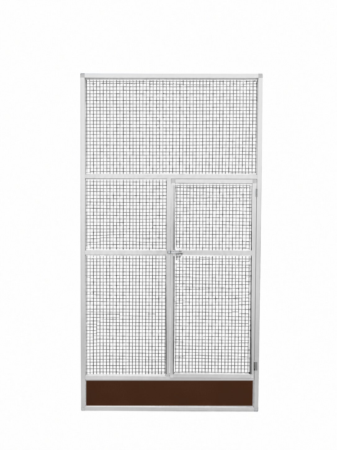 Volièredeurpaneel gaas met morsrand 102x200cm aluminium