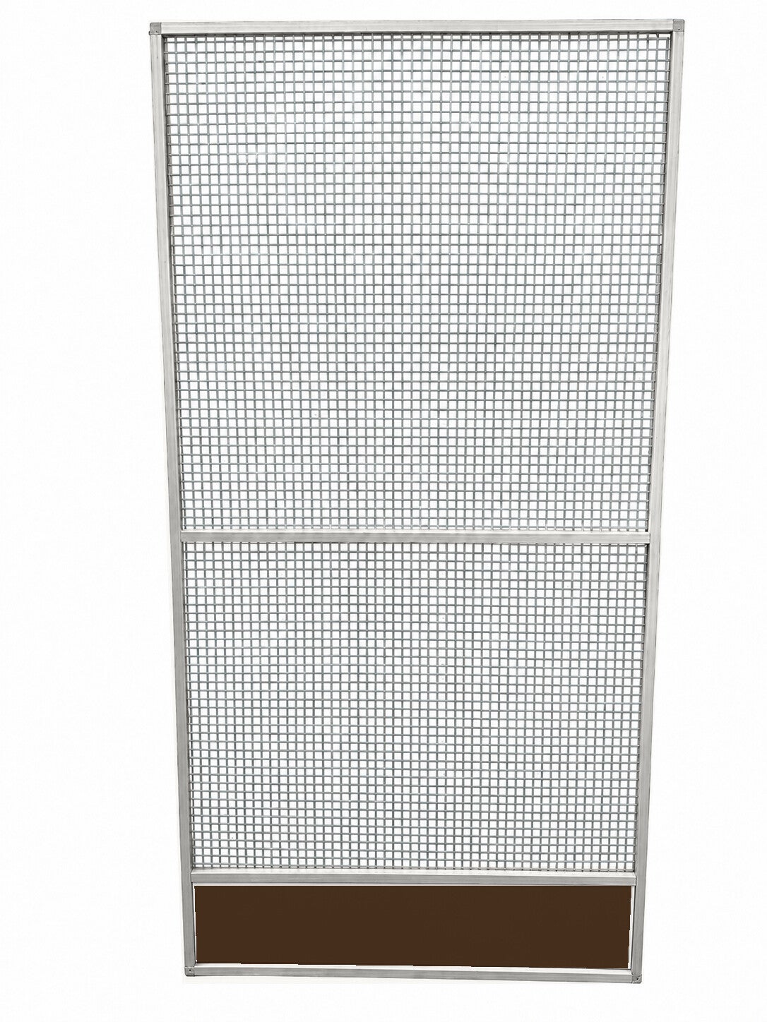 Volièrepaneel gaas met morsrand 102x200cm aluminium
