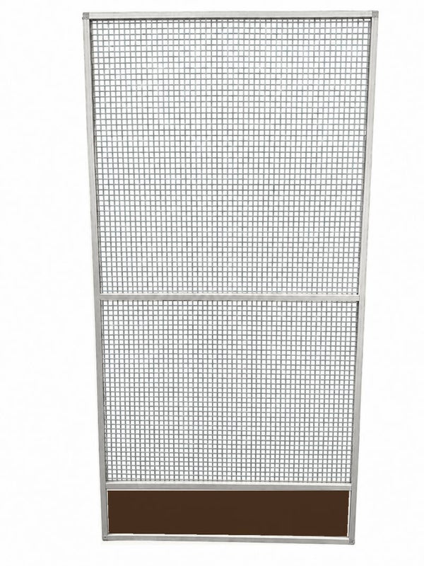 Voliérepaneel gaas met morsrand 102x200cm aluminium