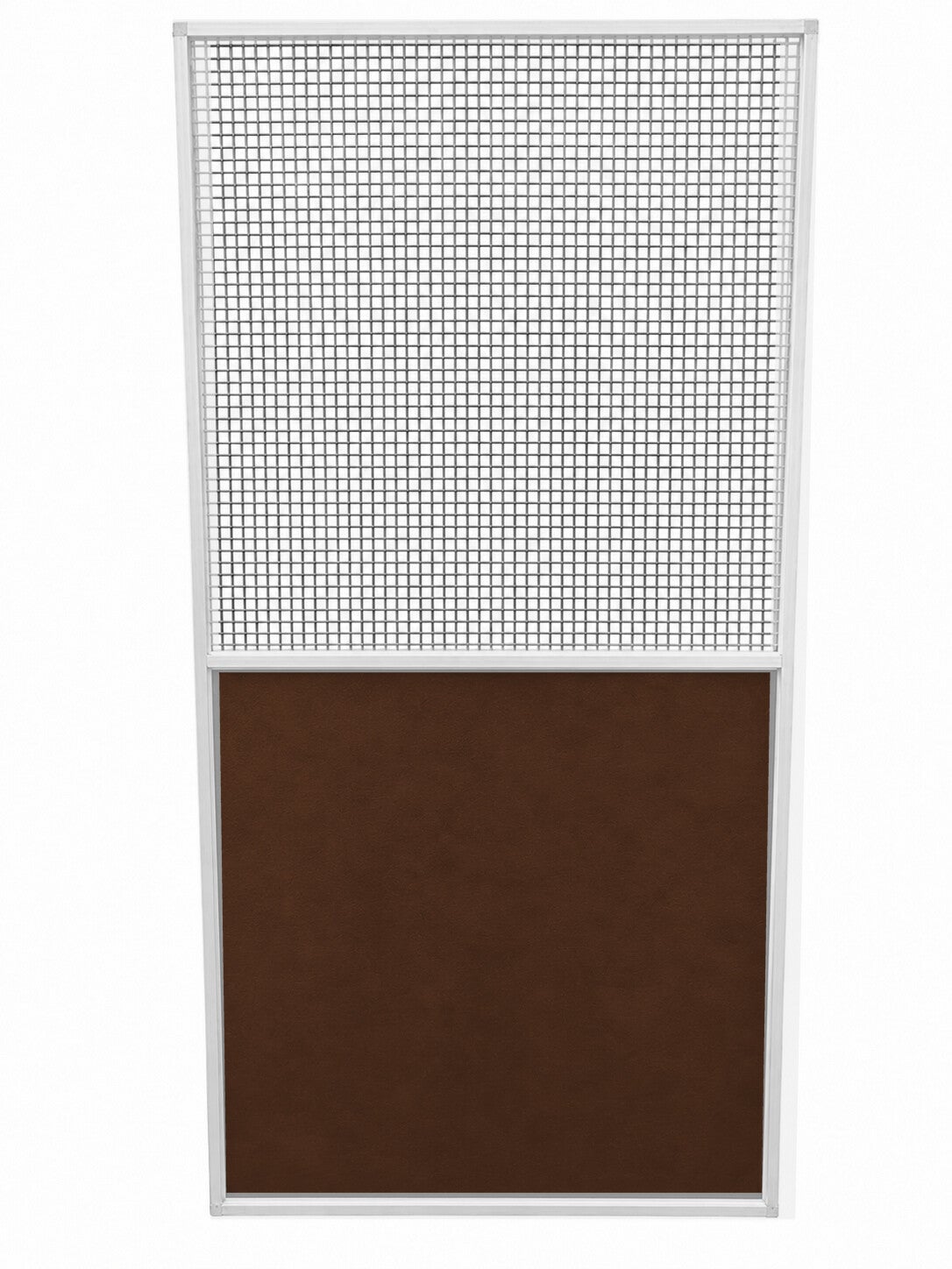 Volièrepaneel gaas half gesloten 102x200cm aluminium