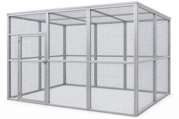 Volière model Sexta 2x3x2m aluminium
