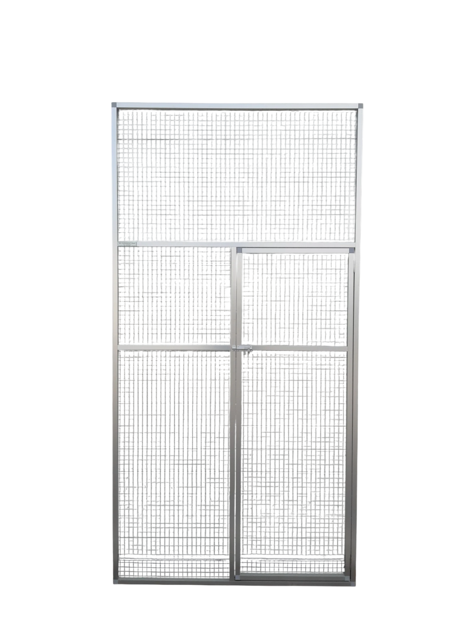 Voliéredeurpaneel gaas 102x200cm aluminium