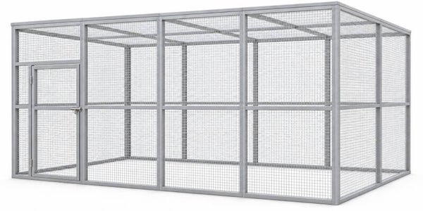 Volière model Octa 2x4x2m aluminium