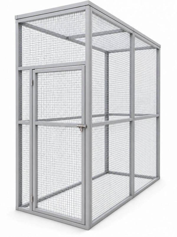 Volière model Duo 1x2x2m aluminium