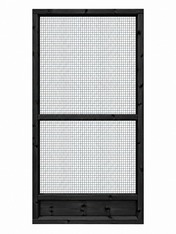 Volièrepaneel gaas morsrand 102x200cm zwart