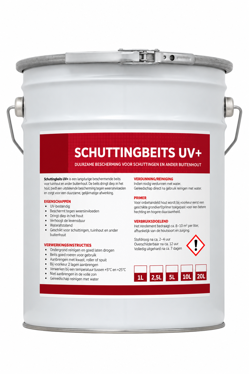 Houtbeits standaardkleuren & gemengd in uw kleur!