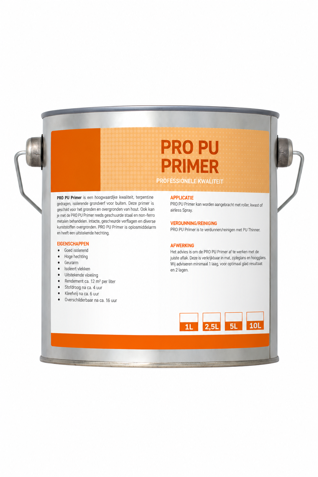 Houtprimer standaardkleuren & gemengd in uw kleur!