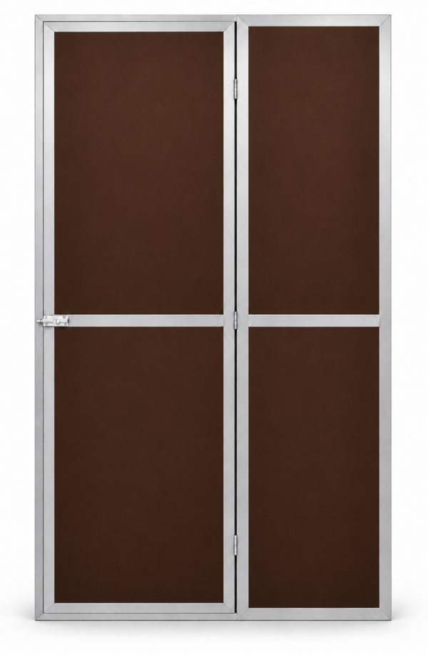 Voliéredeurpaneel gesloten 102x200cm aluminium